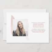 卒業2025写真手書きスクリプトグラード 案内状 (裏面)