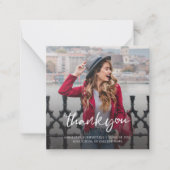 卒業2025写真数々のありがとうフォトカード ノートカード (正面)