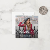 卒業2025写真数々のありがとうフォトカード ノートカード (正面/裏面インサイチュ)