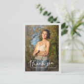 卒業2025写真数々のスクリプトありがとう ポストカード (スタンド正面)