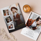 卒業2025写真金箔発表 箔招待状