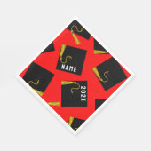 卒業2025赤 スタンダードランチョンナプキン (角)