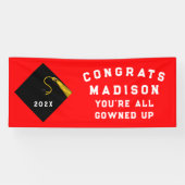 卒業2025赤 横断幕 (横)