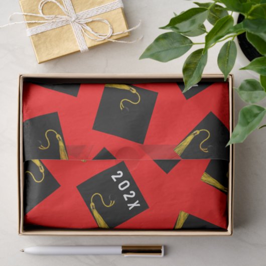 卒業2025赤 薄葉紙 (ギフト)