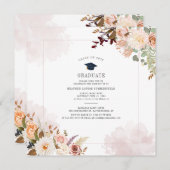 卒業2025開花フローラグラードパーティー 招待状 (正面/裏面)
