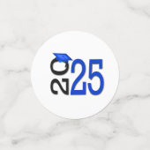 卒業2025青と黒の学校の色 コンフェッティ (スモール正面)