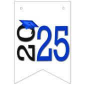 卒業2025青と黒 バンティングフラッグ (第3の旗)