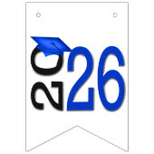 卒業2025青と黒 バンティングフラッグ (第3の旗)