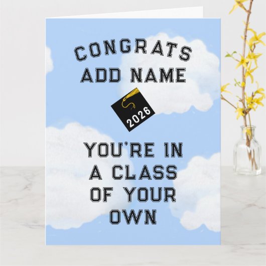 卒業2025 カード (黄色い花)