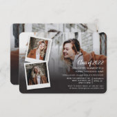 卒業2025 4写真グラードパーティの招待状 招待状 (正面/裏面)