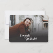 卒業2025 4写真グラードパーティの招待状 招待状 (裏面)