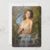 卒業2025 Grad写真シニアカリグラフィー 案内状 (正面)