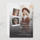 卒業2025 Grad Photosスクリプトパーティー 招待状 (正面)