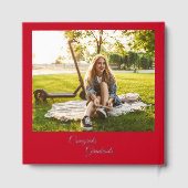 卒業2025 Photos Gradパーティー銀箔 ゲストブック (裏面)