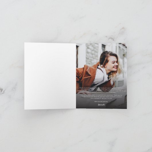 卒業2025 Photos Script Graduate サンキューカード (内部)