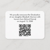 卒業2025 QRコード発表カード – 3ページ目 エンクロージャーカード (裏面)