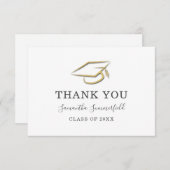 卒業2026モダンエレガントサンキューカード サンキューカード (正面/裏面)