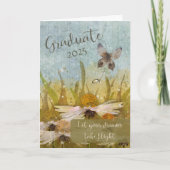 卒業20xxおめでとう蝶と花 カード (正面)