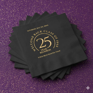 卒業25周年記念 箔ナプキン