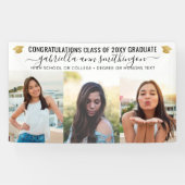 卒業3写真エレガント台本 横断幕 (横)