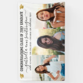 卒業3写真エレガント台本 横断幕 (縦)