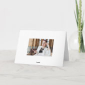 卒業3写真コラージュおめでとう車 カード (裏面)