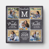 卒業5写真素朴コラージュ卒業 フォトプラーク (正面)