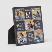 卒業5写真素朴コラージュ卒業 フォトプラーク (正面)