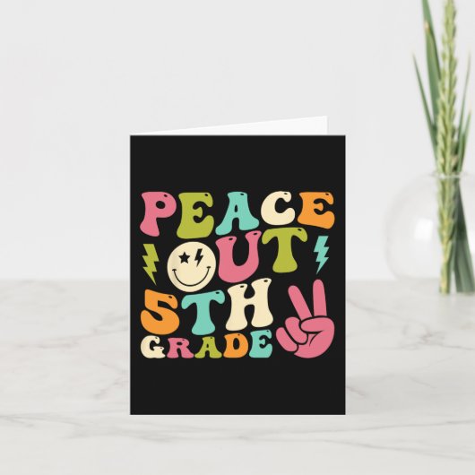 卒業5年生のGroovy卒業の最終日 カード (正面)