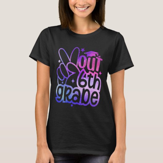 卒業6年生から卒業までの最終日 Tシャツ (正面)
