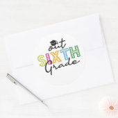 卒業6年生の夏休み ラウンドシール (封筒)