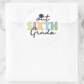 卒業6年生の夏休み ラウンドシール (バッグ)