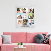 卒業8フォトコラージュと引用文グレー キャンバスプリント (インサイチュ (リビング))