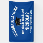 卒業8年生おめでとうございます 横断幕 (縦)