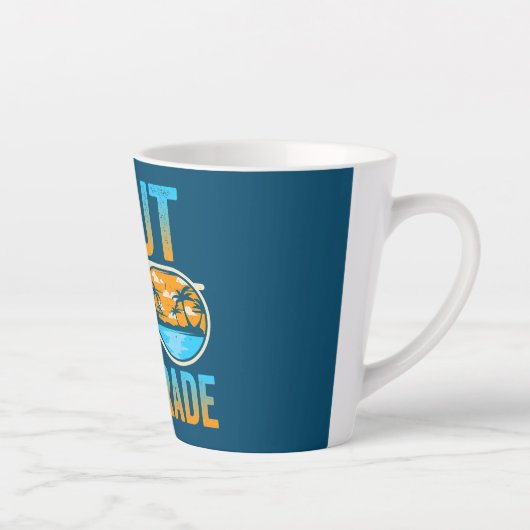 卒業8年生の最後の学校平和 カフェラテマグ (右)