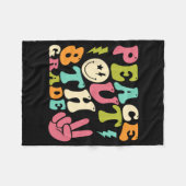 卒業8年生のGroovy卒業の最終日 フリースブランケット (正面(横))