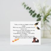 卒業 – すべての年齢のためのユニバーサルデザイン ポストカード (スタンド正面)