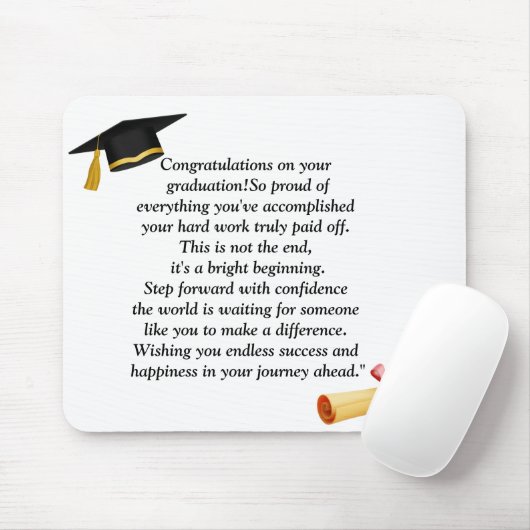 卒業 – すべての年齢のためのユニバーサルデザイン マウスパッド (マウス)