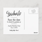 卒業 |はま最高のだスクリプト化されていません ポストカード (裏面)