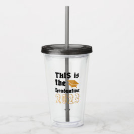 卒業 アクリルタンブラー
