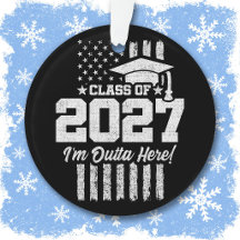 卒業 アメリカ国旗 シニアクラス 2027