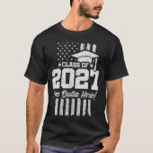 卒業 アメリカ国旗 シニアクラス 2027 Tシャツ (正面)