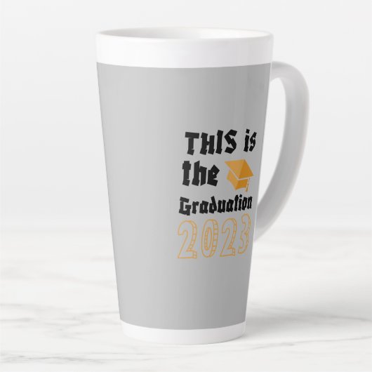 卒業 カフェラテマグ (右アングル)