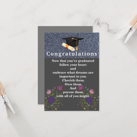 卒業 カード (正面/裏面インサイチュ)