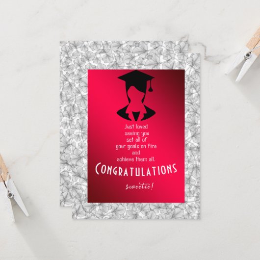 卒業 カード (正面/裏面インサイチュ)