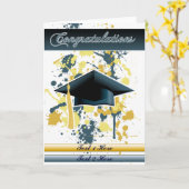 卒業 カード (黄色い花)