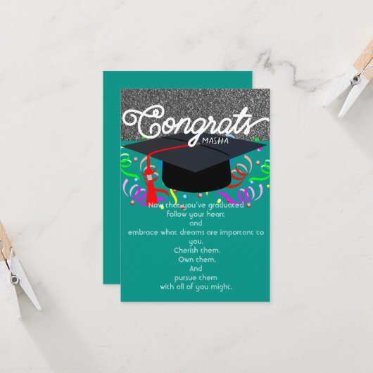 卒業 カード (正面/裏面インサイチュ)