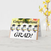 卒業 カード (黄色い花)