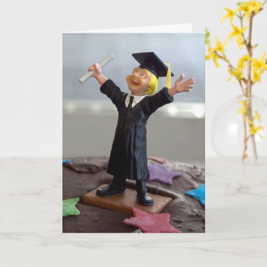 卒業 カード (黄色い花)