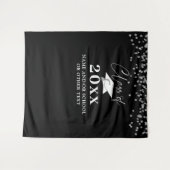 卒業 クラス オブ イヤー コンフェッティ フォト バックドロップ タペストリー (正面(横))